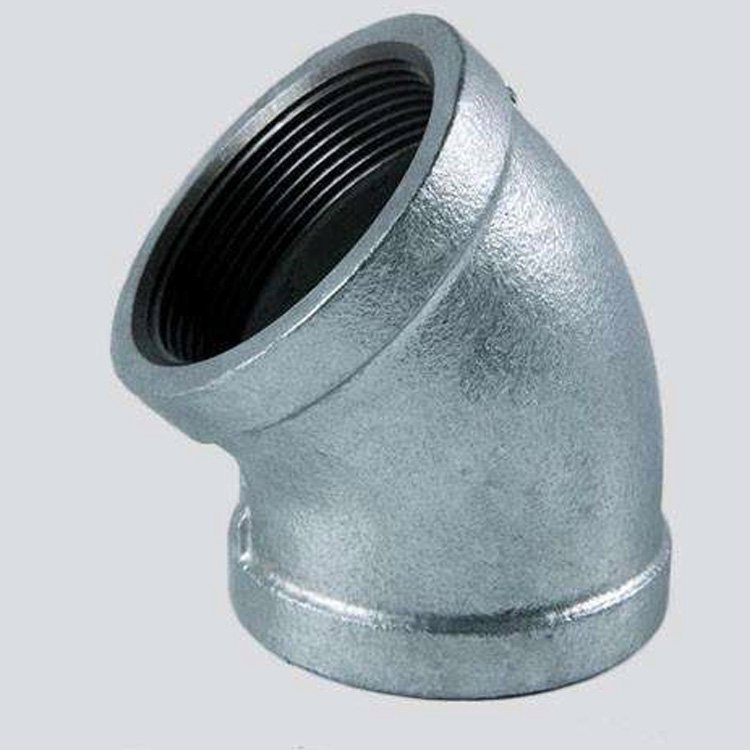 消防沟槽式镀锌丝接弯头接头 3C国标认证，22.5度、45度、90度全角度连接解决方案